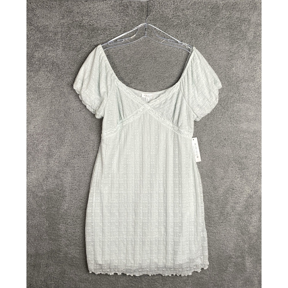 Kirious Womens Babydoll Fairy Dress Size XL Mint Green Cottagecore Boho Feminine